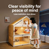 Multi-Level Indoor Cat House with Litter Box Area