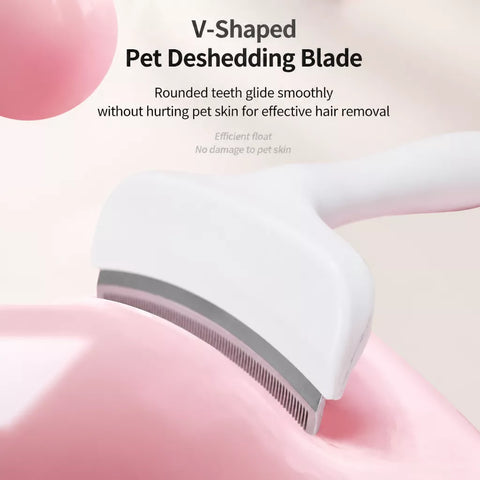 Angled Deshedding Comb for Dogs & Cats, Short and Long Coats