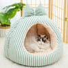Enclosed Fabric Pet Tent Bed for Cats and Small Dogs