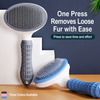 Self-Cleaning Pet Brush for Dogs & Cats, 3.8-Inch Wide Head