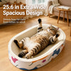 Corrugated Cardboard Cat Scratcher and Lounge Bed for Cats