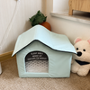 Enclosed Nylon Pet Bed for Cats and Dogs