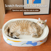 White Corrugated Cardboard Cat Scratcher Lounge