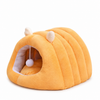 Semi-Enclosed Tunnel Fleece Cat Bed