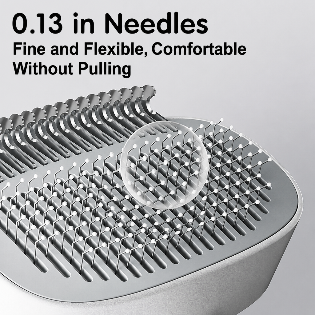 2-in-1 Deshedding & Detangling Comb for Cats and Dogs