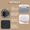 Enclosed Plush Pet Bed with Carry Handle
