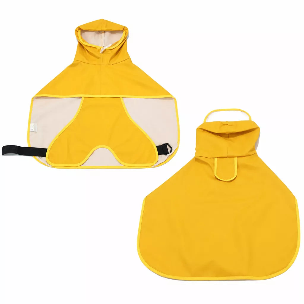Waterproof Full-Coverage Dog Rain Poncho for Rainy Walks
