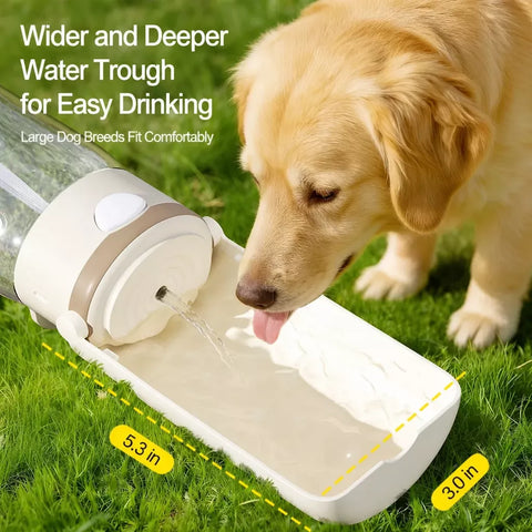Portable Dog Water Bottle with Built-In Drinking Cup