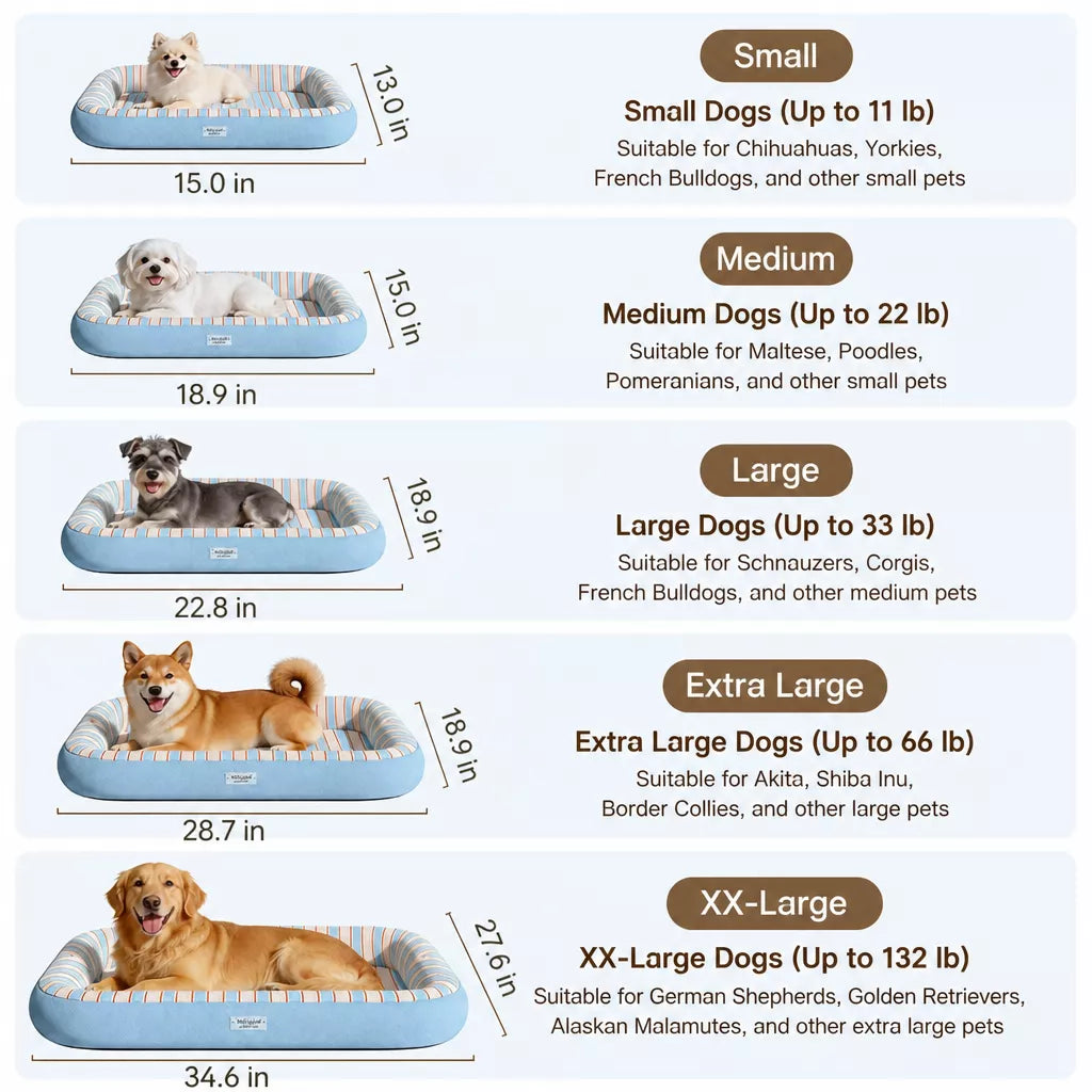 All-Season Waterproof Dog Bed for Small to Large Dogs