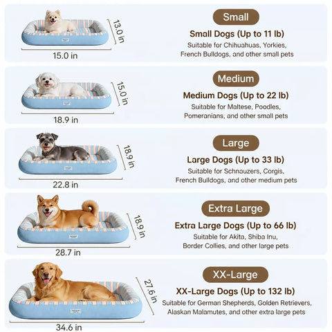 All-Season Waterproof Dog Bed for Small to Large Dogs