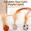 Feather Ball Teaser Toy for Cats