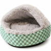 Semi-Enclosed Shell Pet Bed for Cats and Small Dogs