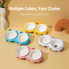 Ceramic Double Pet Bowls with Elevated Stand