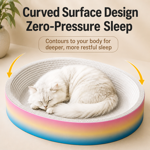 Corrugated Cardboard Cat Scratcher & Lounger