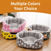 Semi-Enclosed Plush Pet Bed for Cats and Small Dogs