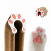 Foldable Accordion Corrugated Cat Scratcher with Bell