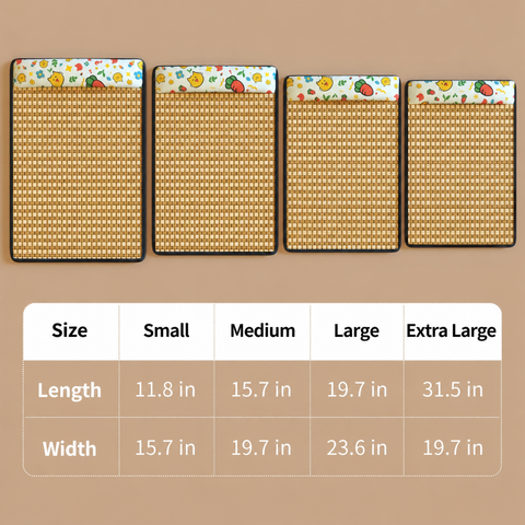 Woven Rattan Pet Mat for Cats & Dogs