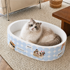 Deep Oval Cardboard Cat Scratcher Bed - p-00017