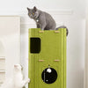 Multi-Level Cat Tree with Enclosed Hideaway and Scratching Board