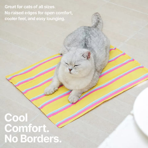 Striped Gel Pet Mat for Dogs & Cats