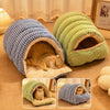 Washable Semi-Enclosed Polyester Cat & Small Dog Bed