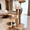 Cat Tree with Hideaway, Scratching Post and Toy