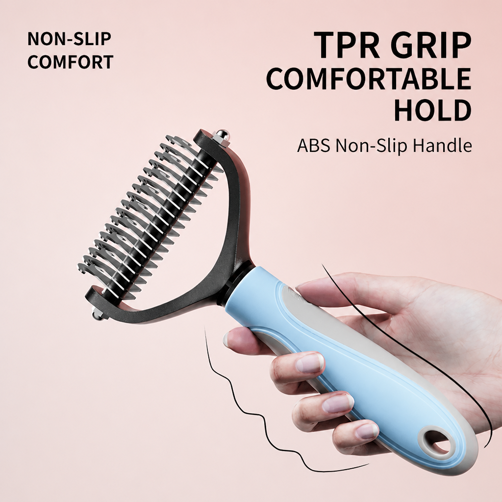 Double-Sided Dematting Comb for Cats & Dogs