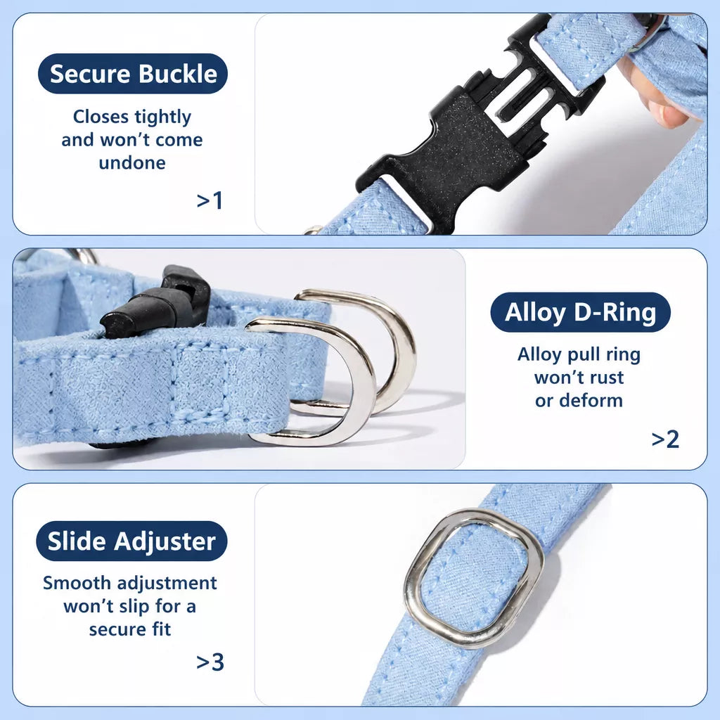 Nylon Dog Harness and Leash for Small Dogs