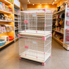 Stackable Metal Dog Crate with Sliding Door for Small and Medium Dogs
