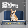 Dog Potty Tray with Wire Grid and Drawer