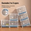Stackable Resin Pet Crate with Tray