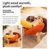 Flower-Shaped Cat & Small Dog Bed with Removable Cover and Stand