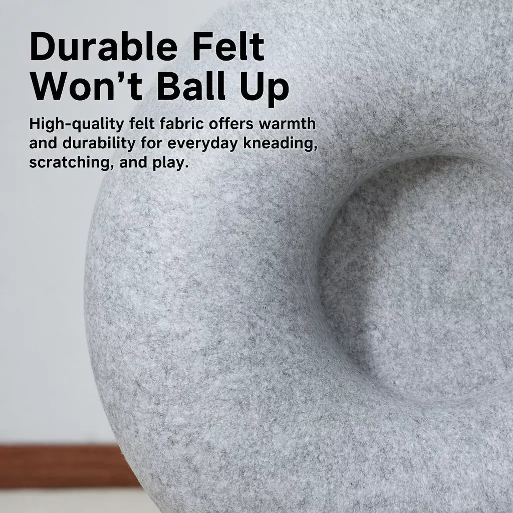 Enclosed Donut Pet Bed with Tunnel