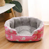 Semi-Enclosed Plush Pet Bed for Cats and Small Dogs