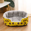 Semi-Enclosed Plush Pet Bed for Cats and Small Dogs