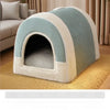 Enclosed Pet Bed House with Removable, Washable Design