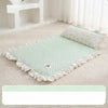 Cotton-Linen Cooling Pet Mat with Bunny-Ear Pillow - p-00104