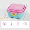 Collapsible Double Pet Bowl with Treat Tray