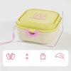 Collapsible Double Pet Bowl with Treat Tray