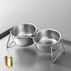 Elevated Stainless Steel Pet Bowl Stand