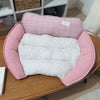 Reversible Curved Sofa-Style Pet Bed for Small Dogs and Cats