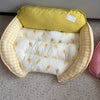 Reversible Curved Sofa-Style Pet Bed for Small Dogs and Cats