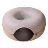 Enclosed Donut Pet Bed with Tunnel