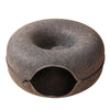 Enclosed Donut Pet Bed with Tunnel