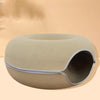 Enclosed Donut Pet Bed with Tunnel