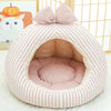 Enclosed Fabric Pet Tent Bed for Cats and Small Dogs