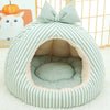 Enclosed Fabric Pet Tent Bed for Cats and Small Dogs
