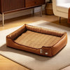 Cotton-Linen Look Pet Bed for Dogs and Cats - p-00676