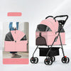 Foldable Pet Stroller with Detachable Carrier for Dogs & Cats