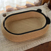 Deep-Profile Cat Scratcher Bed for Scratching and Lounging